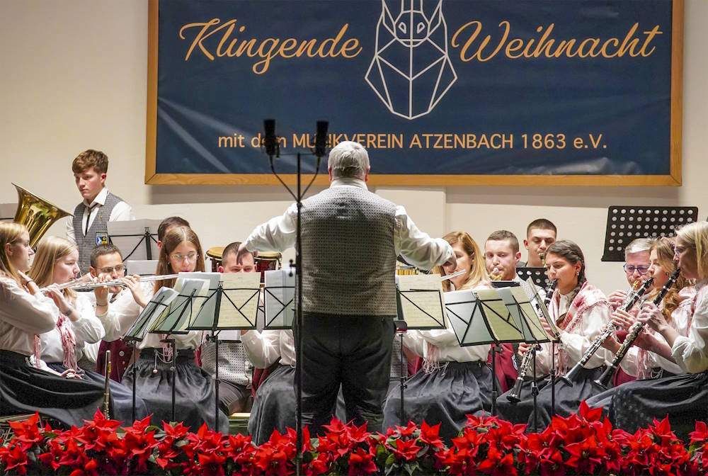 Musikverein Atzenbach begeisterte mit ihrem Konzert und klingender Weihnacht